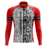 Jersey Ciclismo Manga Larga – Rojo Gris