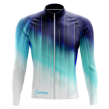 Jersey Ciclismo Manga Larga – Azul Matrix