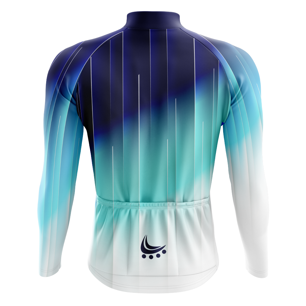 Jersey Ciclismo Manga Larga – Azul Matrix