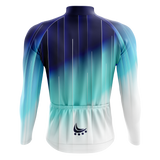 Jersey Ciclismo Manga Larga – Azul Matrix