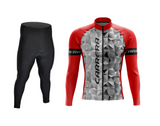 Uniforme Ciclismo Largo - Rojo Gris